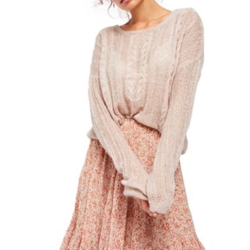 Free People Angel Soft Sweater in Neutral